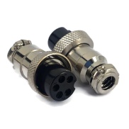 5 Pins Female circular connector 12mm GX12