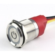 Piezoelectric light soft touch Latching Red color switch 12V