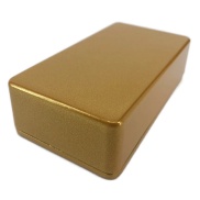 1590B Style Aluminum Diecast Enclosure METALLIC DARK GOLD