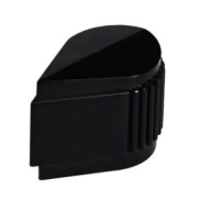 Daka-ware Pointer Black Knob 27x18mm Shaft 6.4mm