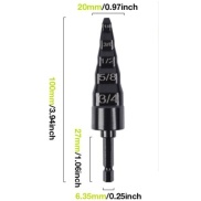 1/4 - 3/4inch Air Conditioner Copper Pipe Expander Swaging Drill Bit