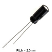 3.3uF 50V 105C Aluminum Electrolytic Capacitor 5x11mm AISHI Bi-Polarized