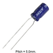 47uF 35V 105C Aluminum Electrolytic Capacitor 6.3x11mm AISHI Long Life 