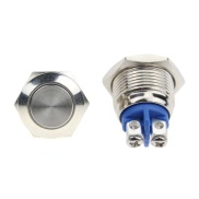 16mm Momentary Flat Head Push Button Switch Screw Pin