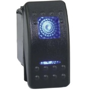 Marine Switch SPST ON-OFF 12V 20A With Blue LED 