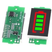 1S - 4S-8S Battery Power Level Green Indicator 4 Segment Display Module