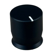 Rupert Neve Black knob 16x17mm D shaft 6x4.5mm