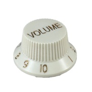 Volume Gold With White Knob With number 1 to 10 Shaft 6mmx18T