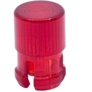 Flat cylindrical 5mm LED Lampshade Protector Red Plastic Clip