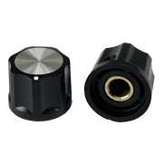 Black Moog Knob 16x21mm Shaft 6.4mm