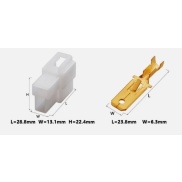 6.3 2 Pins Male connector