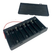 8 x AA Battery White Holder With Switch ON-OFF
