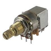 TAYDA 250K OHM Logarithmic Taper Potentiometer Push pull switch Spline Shaft PCB Mount