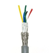 6 Cores Multi Conductor Cable with Shield AWG 24 Gray 1FT(30cm)