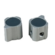API Equalizers Silver body Black Top 12.5x9.5mm Shaft 6.00mm