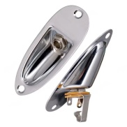 Chrome Silver 6.35mm 1/4" Boat style Guitar Jack socket