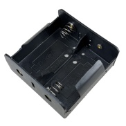 2 D Battery Holder Black