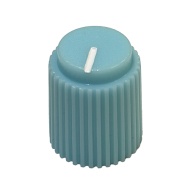 Ripple knob Light Blue 14x17mm Shaft Hole 6.35mm