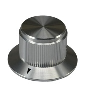 Silver Aluminum 29x16mm Shaft 6.4mm with Delta mark