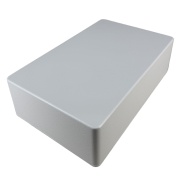 1590D Style Aluminum Diecast Enclosure MATTE WHITE SAND TEXTURE