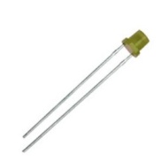 FLAT TOP Yellow LED 5mm Diffuse Lens