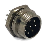 8 Pins Male circular connector 16mm GX16