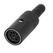 8 Pin MIDI connector Female 270°