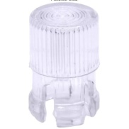 Flat cylindrical 5mm LED Lampshade Protector Clear Plastic Clip