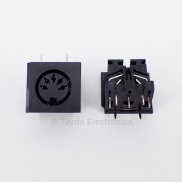 5 Pin MIDI Connector Female Right Angle