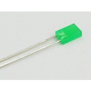 LED Rectangular Green 2x5mm 