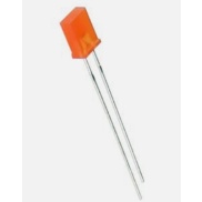 LED Rectangular Orange 2x5mm 