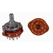 Rotary Switch 3 Pole 4 Position ALPHA SR2511F 17mm