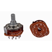 Rotary Switch 4 Pole 3 Position ALPHA SR2511F 17mm