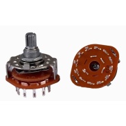 Rotary Switch 1 Pole 12 Position ALPHA SR2511F 15mm