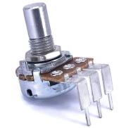 1K OHM Linear Taper Potentiometer Round Shaft PC Mount