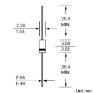 1N5223B ZENER DIODE 1/2W 2.7V