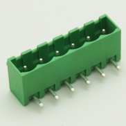 6 Pin Male Plug-In Type Vertical Terminal Block 5.08mm Side Close 5EHDRC