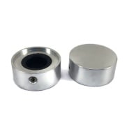 KN2310 Silver Foot Switch Aluminium Knob 23x10mm