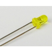 LED 3mm Yellow Short Pins