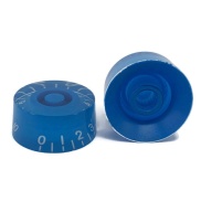 C-2005 Blue Gibson Style Speed Knob with White Numbering 0 to 10
