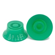 KN-2613 Green Gibson Style Knob with White Numbering 0 to 10