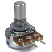100K OHM Logarithmic Taper Potentiometer Round Shaft PCB Mount