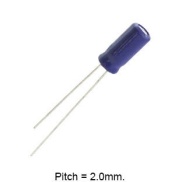 0.33uF 50V 85C Radial Electrolytic Capacitor 5x11mm