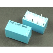 Mini Relay DPDT RY-5W-K 5VDC 8PIN 2Poles 1A