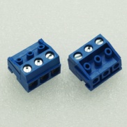 DG332 Screw Terminal Block 3 Positions 5mm Blue Color