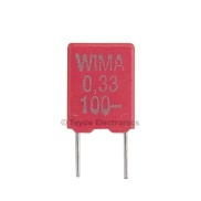 330nF 0.33uF 100V 10% Polyester Film Box Type Capacitor WIMA MKS2