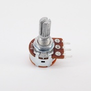 10K OHM Linear Taper Potentiometer On-Off Switch PCB Mount Knurled Shaft Dia: 6mm