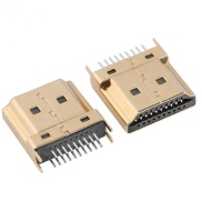 HDMI 19 Pin Male Solder Type Gold Plated