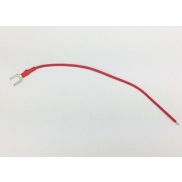 AWG 20 Red Wire with Connector AMP Spade Tongue 150mm(15cm) Solid