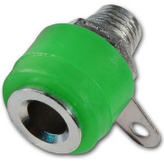 4mm Banana Female Socket Green